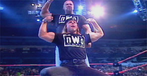 pic of Shawn Michaels  Kevin Nash celebrating his entrance in the nWo ...